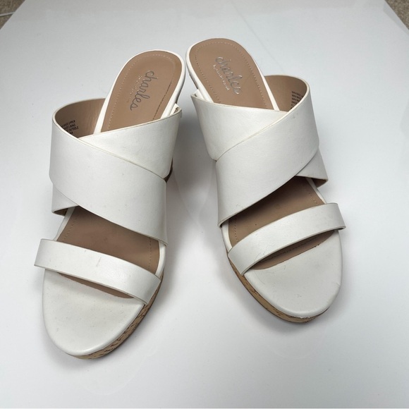 Charles by Charles David Women's Leslie Wedge cork strappy Sandal Sz. 8.5 - Picture 8 of 10